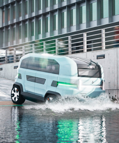 autonomous amphibious vehicle CROSSER can drive in water when there’s traffic on road