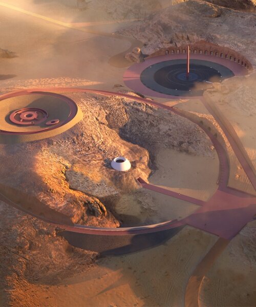 james turrell unveils plans for colossal 'cosmic observatories' land art in AlUla's ancient desert