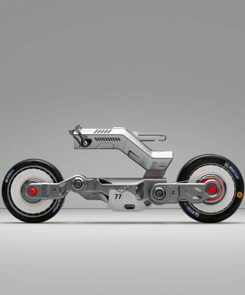 kaminari superbike refers to cyberpunk, anime and metal heroes for its sci-fi inspired design