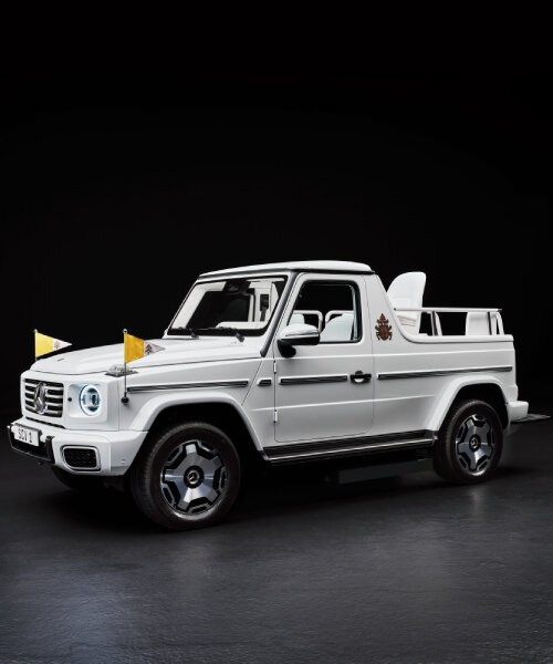 mercedes-benz turns G-class into fully electric popemobile, in time for 2025 jubilee in rome