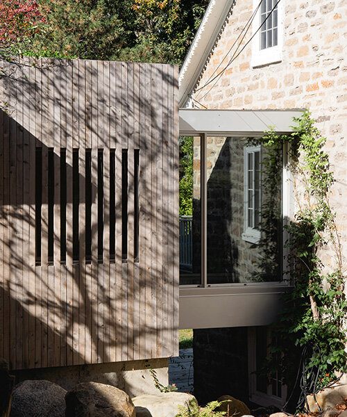 paul bernier architecte links modern extension to heritage home in chateauguay, québec