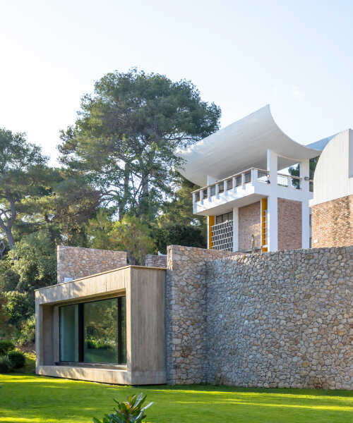 silvio d'ascia carves gallery extension beneath stone walls of fondation maeght in france 