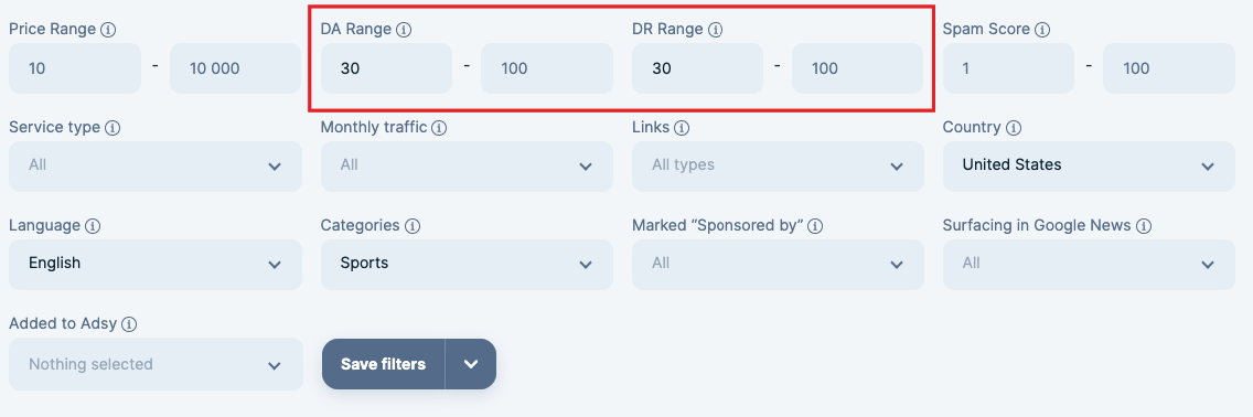 domain authority backlinks